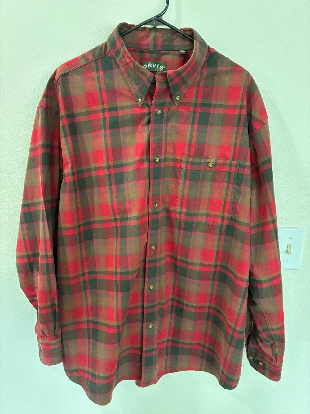 Plaid Flannel button down shirt